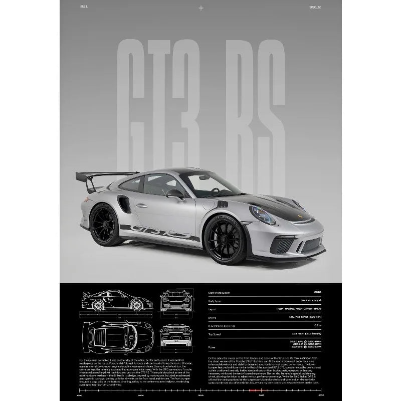GT3-RS Supercar Poster