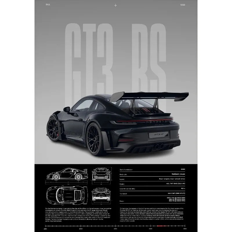 GT3-RS Supercar Poster