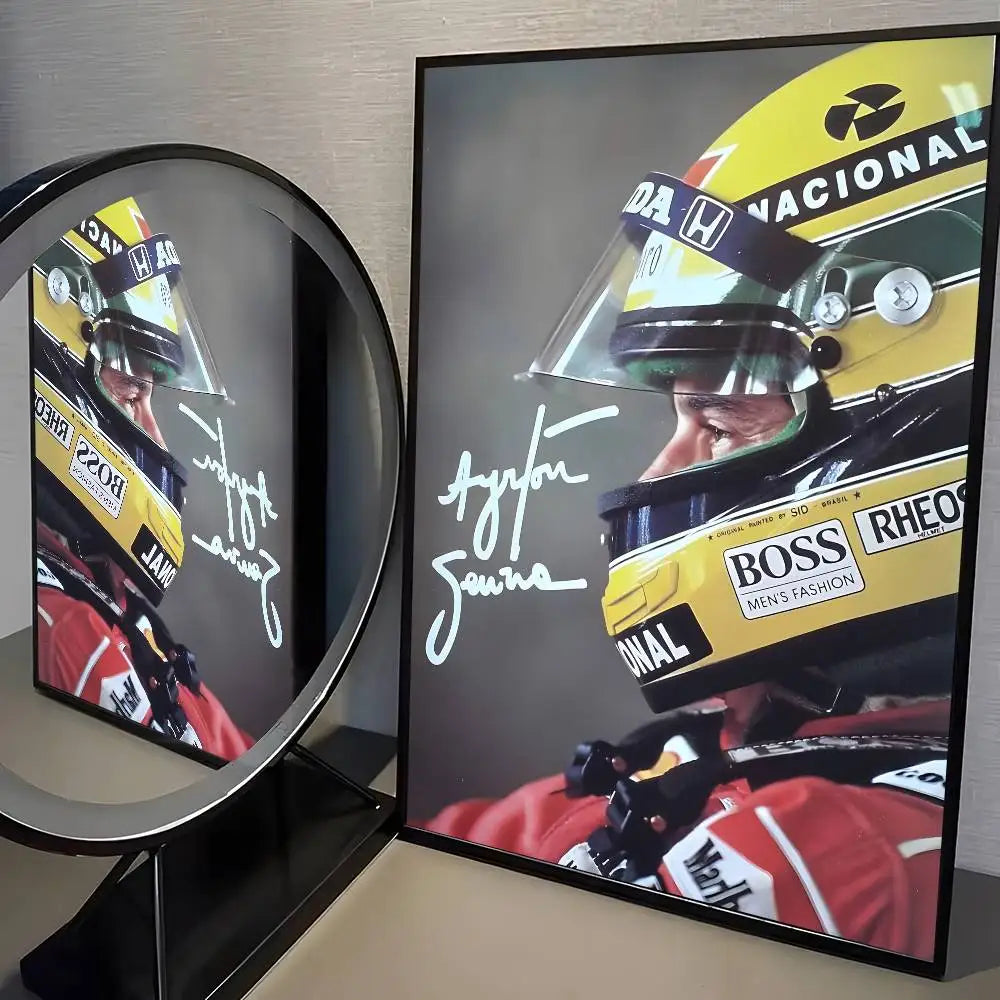 F1 A-Ayrton Senna racer Posters