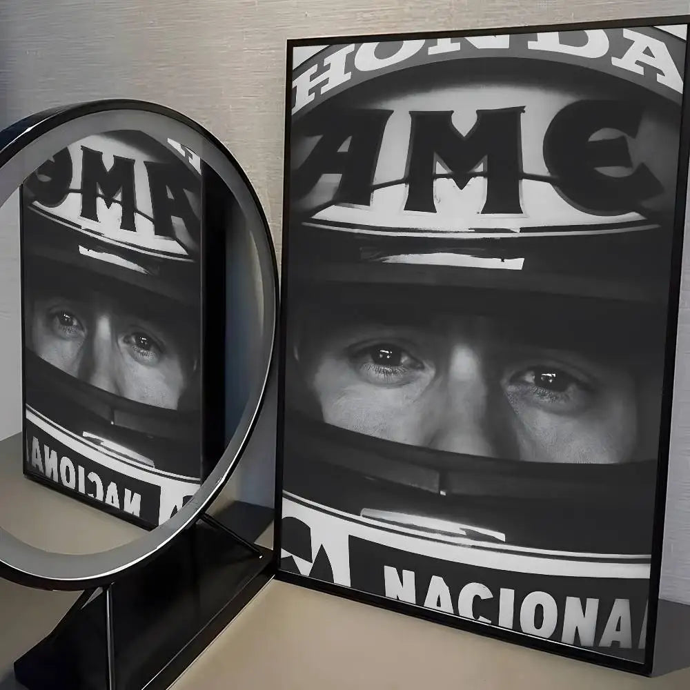 F1 A-Ayrton Senna racer Posters