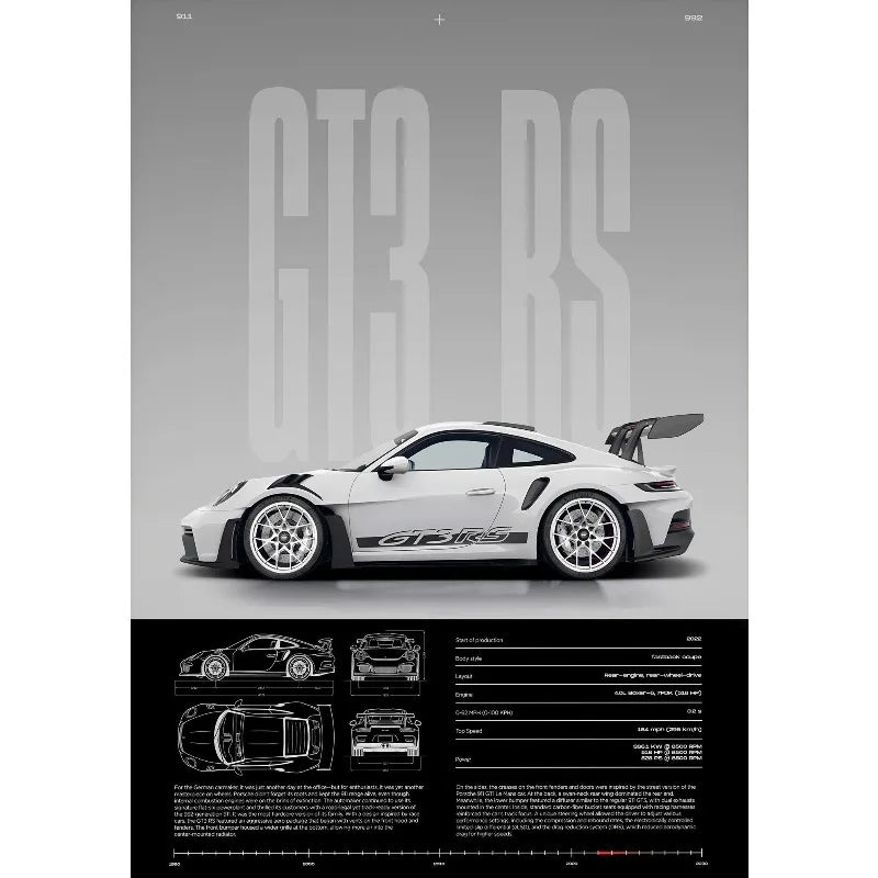 GT3-RS Supercar Poster