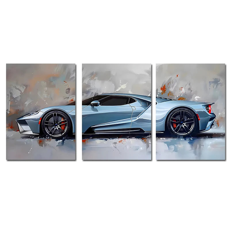 3Pcs Supercar Posters