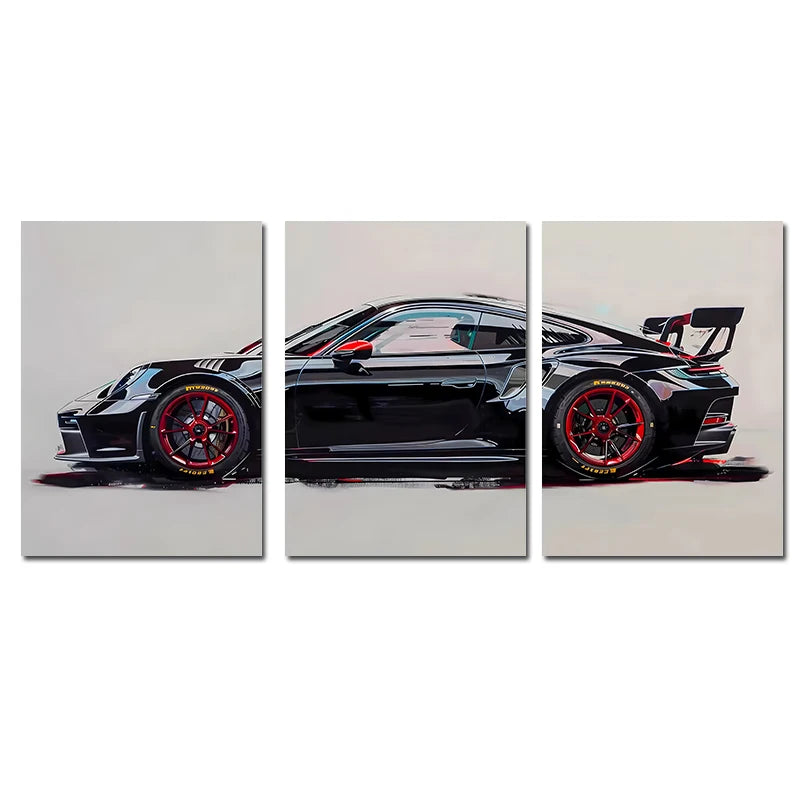 3Pcs Supercar Posters
