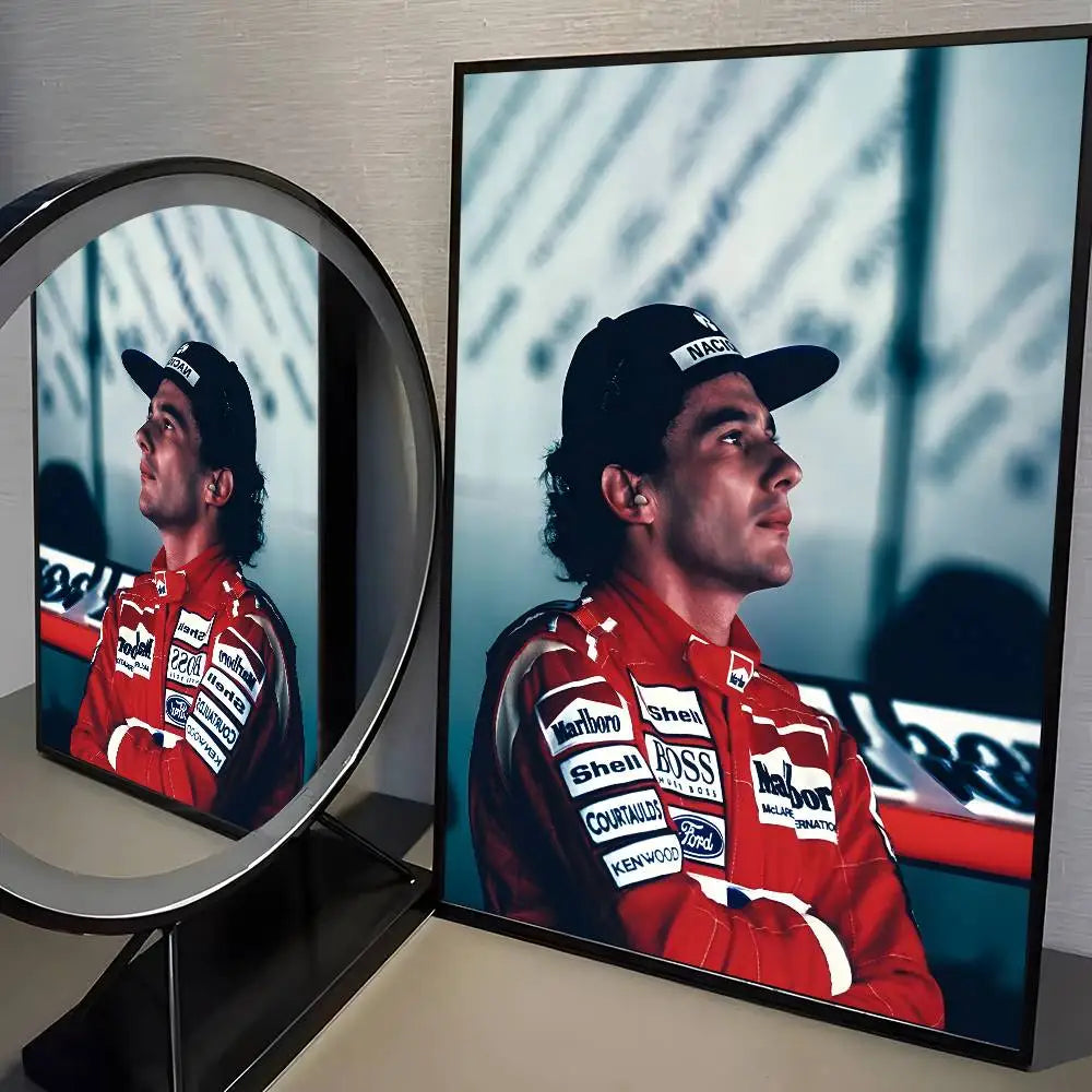 F1 A-Ayrton Senna racer Posters
