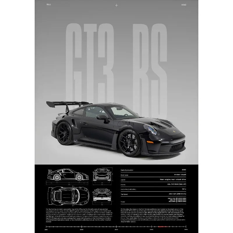 GT3-RS Supercar Poster