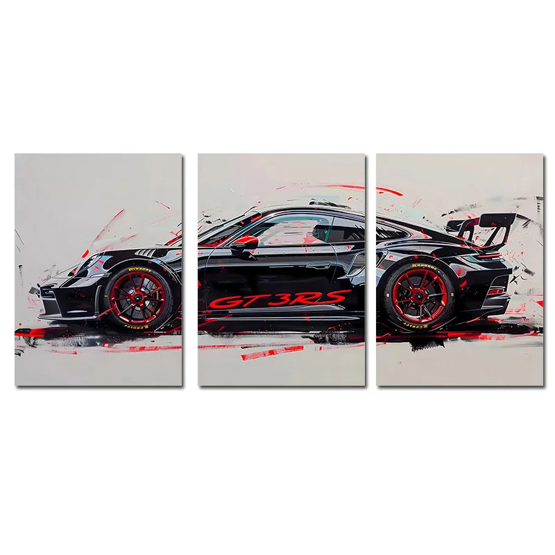 3Pcs Supercar Posters