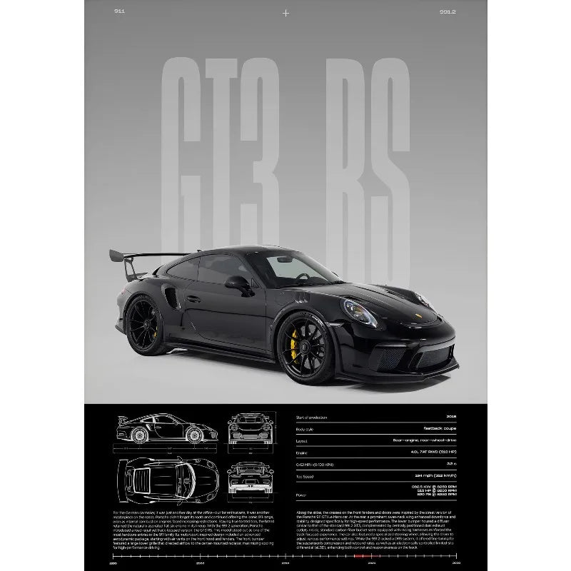 GT3-RS Supercar Poster