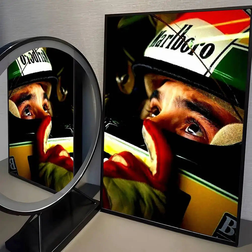 F1 A-Ayrton Senna racer Posters
