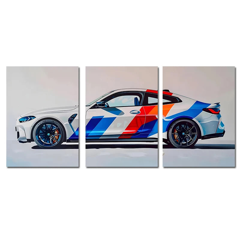 3Pcs Supercar Posters